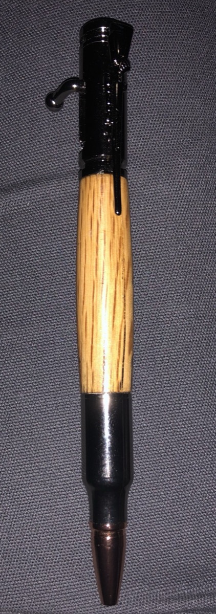 Bolt-action bullet pen
